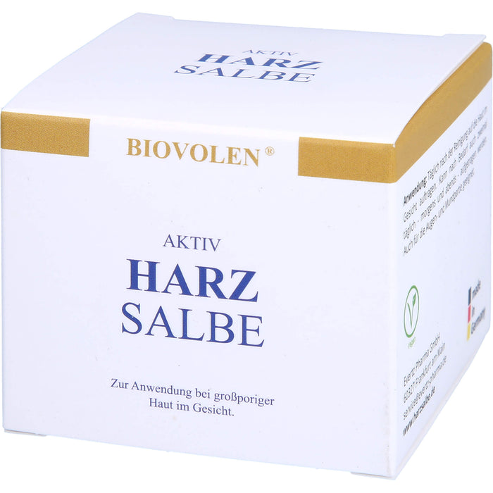 BIOVOLEN Aktiv Harzsalbe bei großporiger Haut im Gesicht, 100 ml Cream