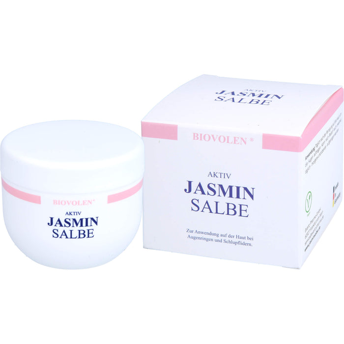 BIOVOLEN Aktiv Jasminsalbe bei Augenringen und Schlupflidern, 100 ml Crème