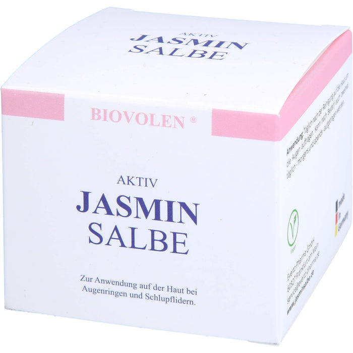 BIOVOLEN Aktiv Jasminsalbe bei Augenringen und Schlupflidern, 100 ml Crème