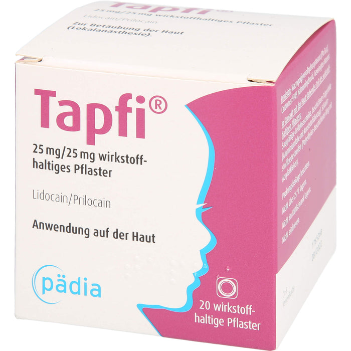 Tapfi 25 mg/25 mg wirkstoffhaltiges Pflaster, 20 St PFL