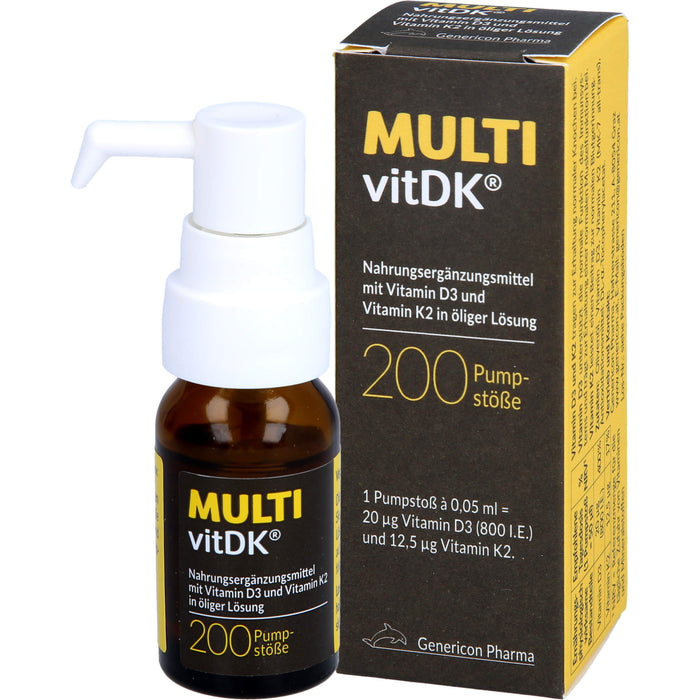 MULTIvitDK Lösung Vitamin D3+K2, 10 ml PPL