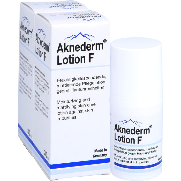 Aknederm Lotion F Pflegelotion gegen Hautunreinheiten, 60 ml Lotion