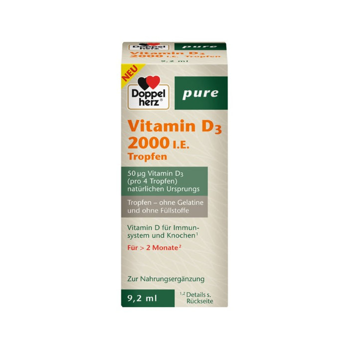 Doppelherz Vitamin D3 2000 I.E. pure, 9.2 ml Lösung