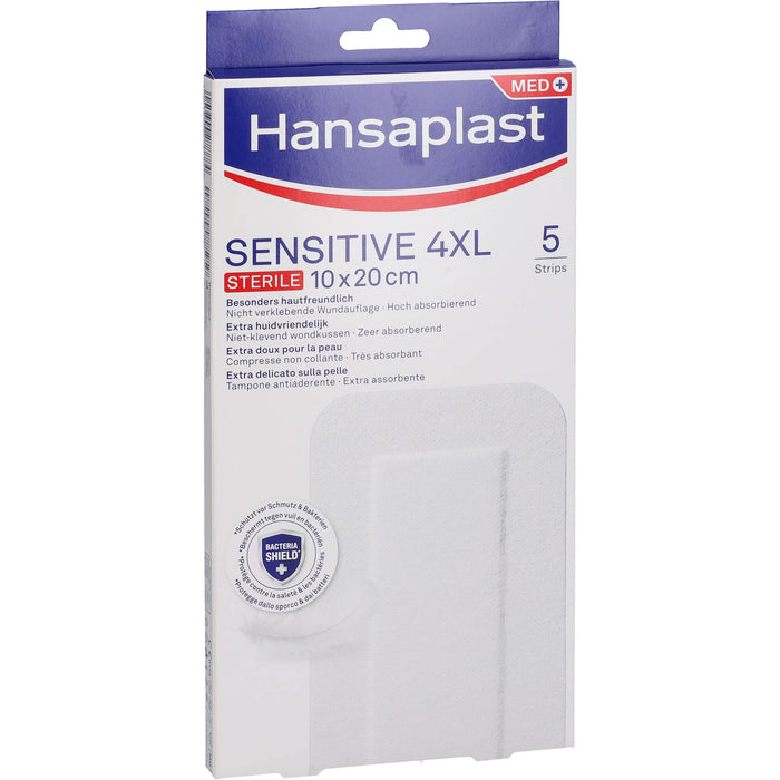 Hansaplast Wundverband Steril Sensitive 10x20cm, 5 St PFL