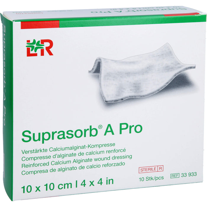 Suprasorb A Pro Calciumalginat Kompresse 10x10cm, 10 St KOM