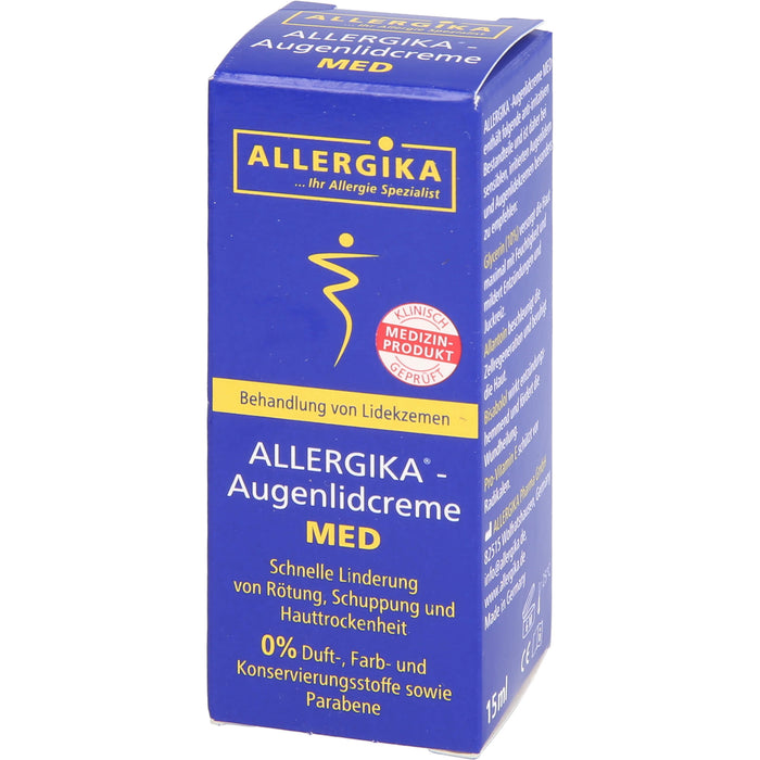 ALLERGIKA Augenlidcreme Med, 15 ml Cream