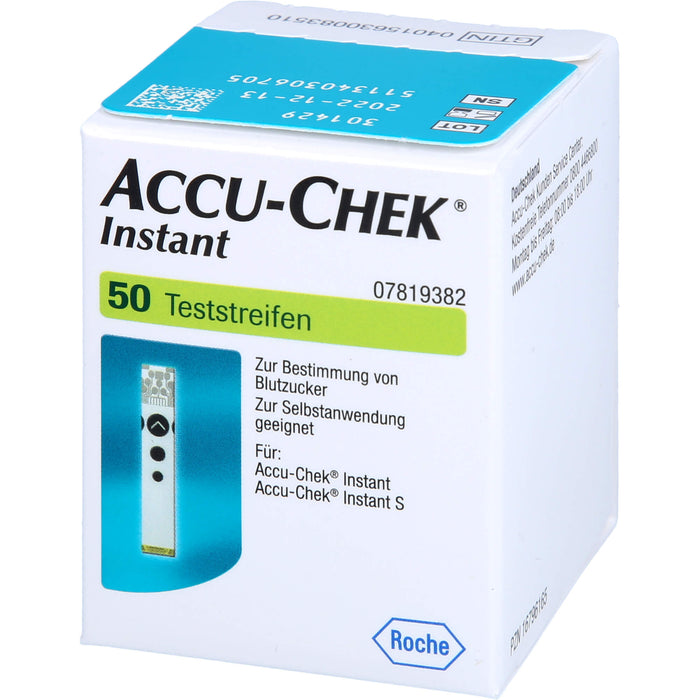 ACCU-CHEK Instant Teststreifen, 50 pc Bandelettes réactives