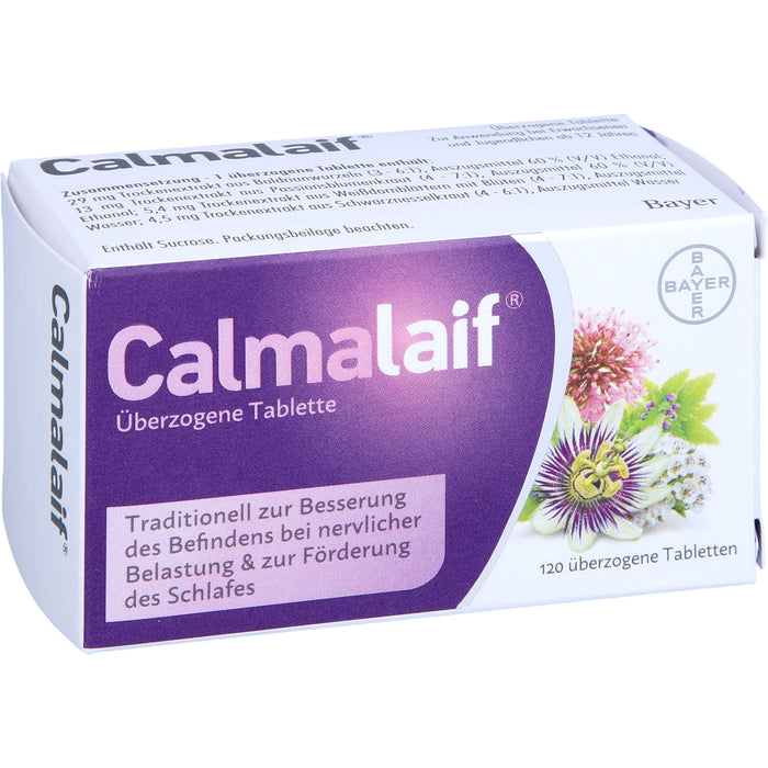 Calmalaif Tabletten bei nervlicher Belastung und zur Förderung des Schlafes, 120 pcs. Tablets