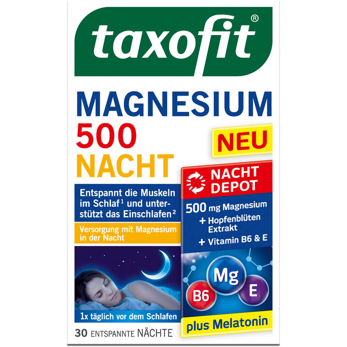 taxofit Magnesium 500 Nacht, 30 St TAB