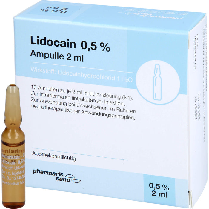 Lidocain Psano Amp 0.5%2ml, 10X2 ml ILO