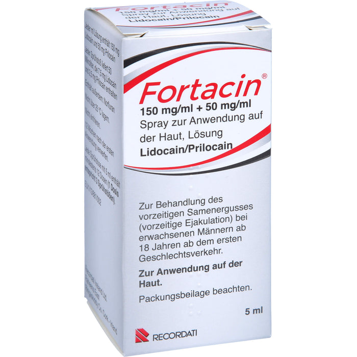 Fortacin 150 mg/ml + 50 mg/ml Spray zur Anwendung auf der Haut, Lösung, 5 ml SPR