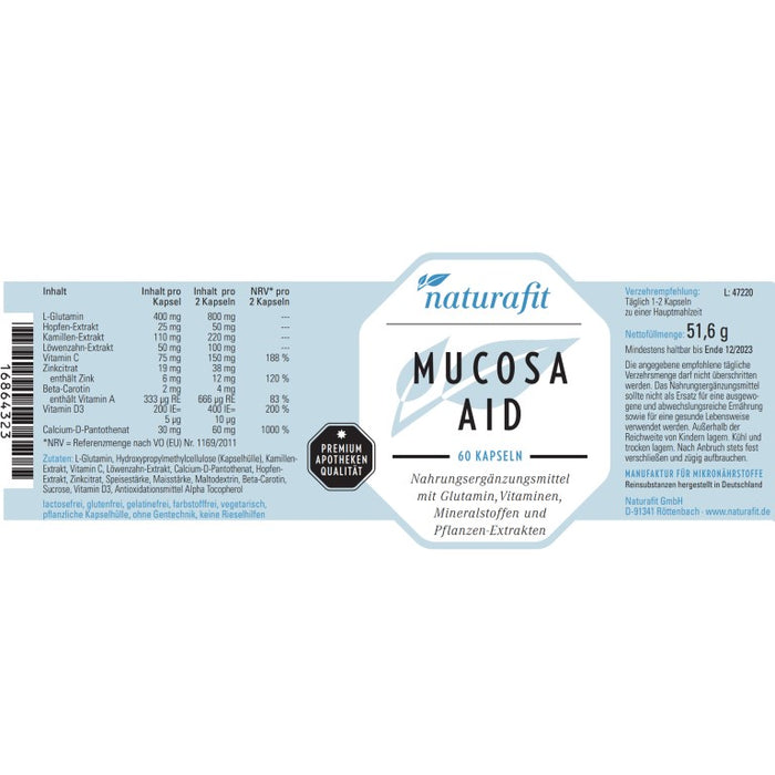 Naturafit Mucosa Aid, 60 St KAP