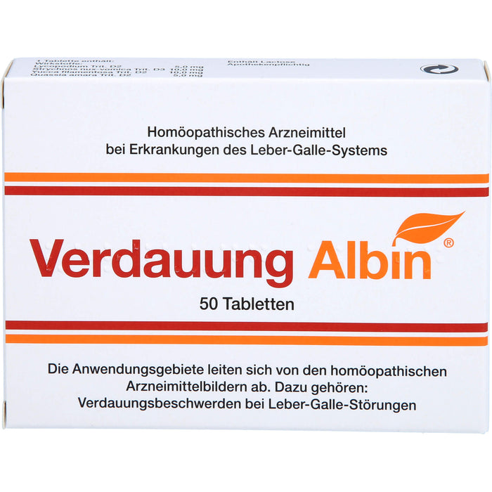 Verdauung Albin Tabletten, 50 St TAB