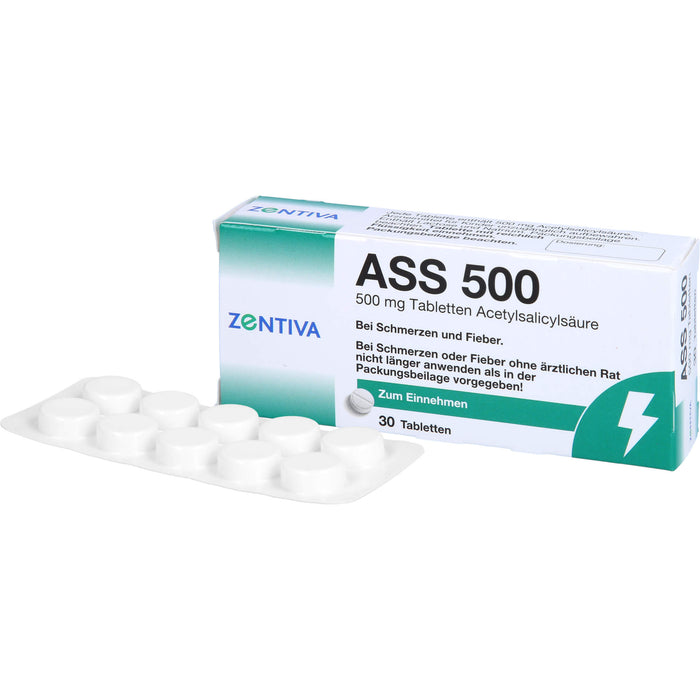 ASS 500, Tabletten, 30 St TAB