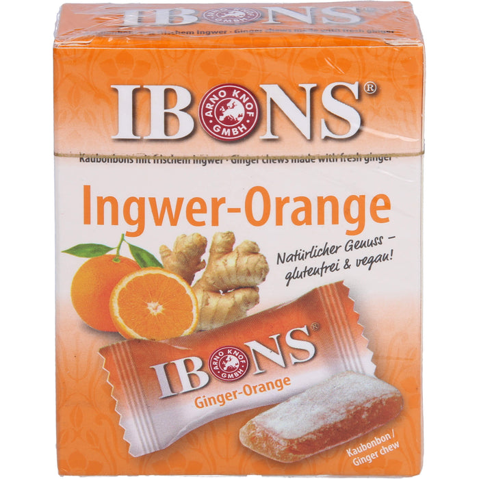 IBONS Ingwer Orange 60g Box Kaubonbons, 60 g BON