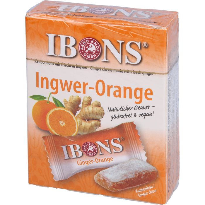 IBONS Ingwer Orange 60g Box Kaubonbons, 60 g BON