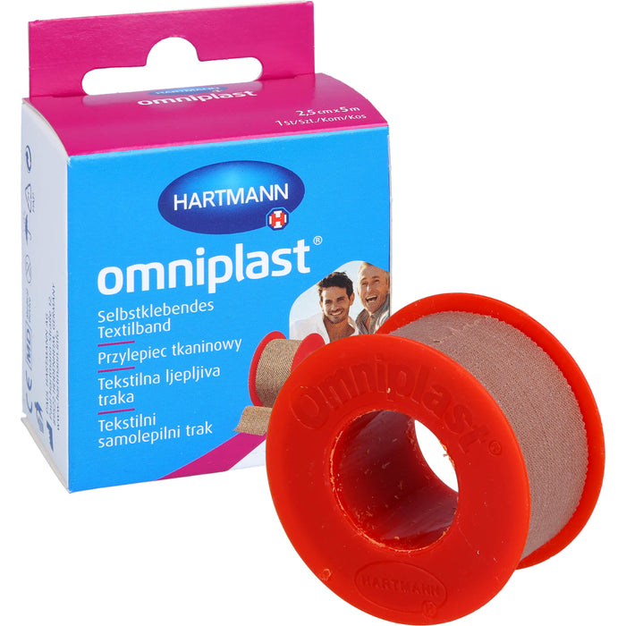 Omniplast 2,5 cm x 5 m OTC, 1 St PFL