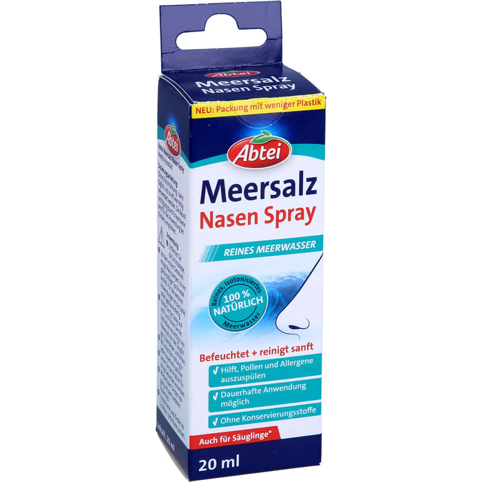 Abtei Meersalz Nasenspray befeuchtet und reinigt sanft, 20 ml Solution