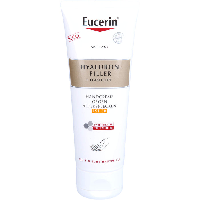 Eucerin Anti-Age Hyaluron-Filler +Elasticity Handcreme gegen Altersflecken, 75 ml Cream