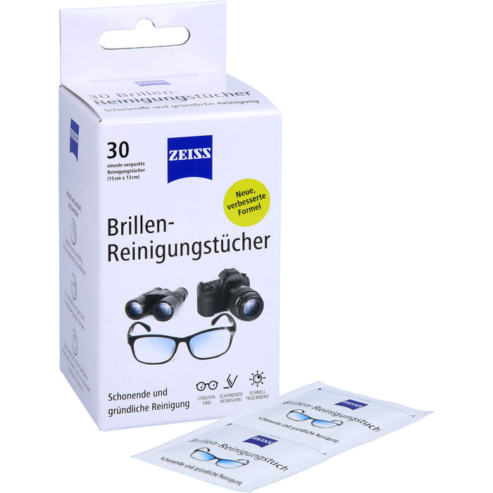 ZEISS Brillen-Reinigungstücher, 30 pc Tissus