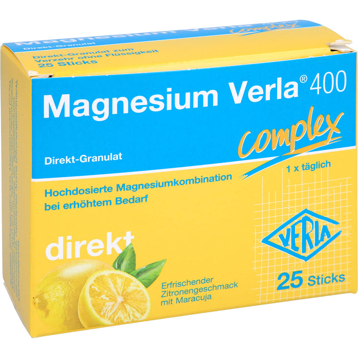 Magnesium Verla 400 Direkt-Granulat, 25 St. Beutel