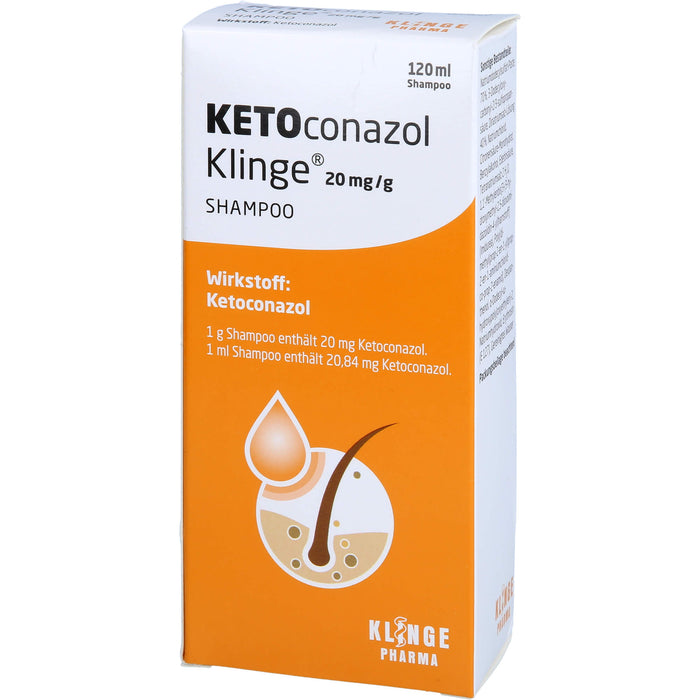 KETOconazol Klinge 20 mg/g Shampoo zur Behandlung und zur Vorbeugung bei Kopfschuppen, 120 ml Crème