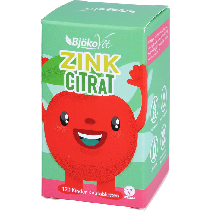 Zink Citrat Kinder Kautabletten vegan, 120 St KTA