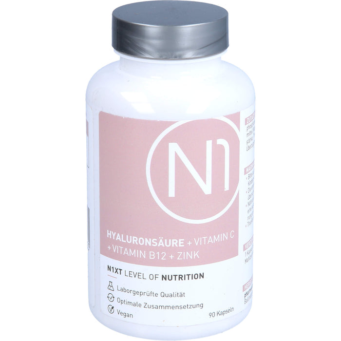 N1 Hyaluronsäure + Vitamin C + Vitamin B12 + Zink, 90 St KAP