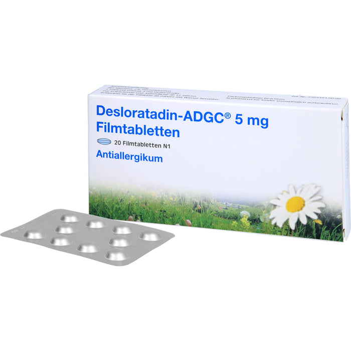 DESLORATADIN ADGC 5 mg Filmtabletten, 20 St. Tabletten