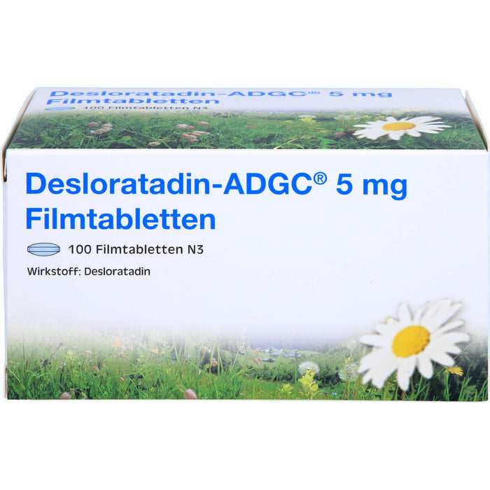 Desloratadin ADGC 5 mg Filmtabletten Antiallergikum, 100 pc Tablettes