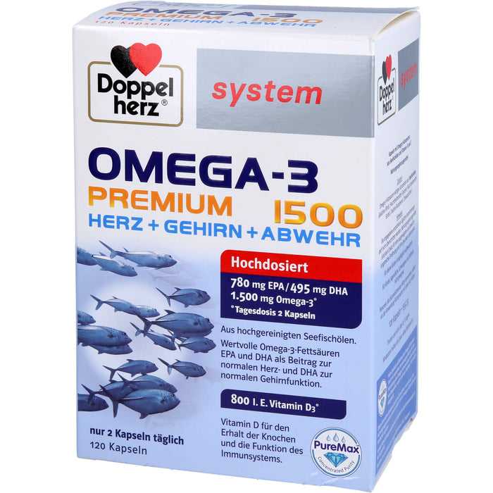 Doppelherz Omega-3 Premium 1500 system, 120 St KAP