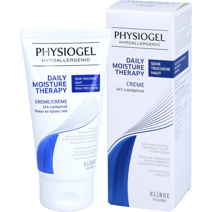 PHYSIOGEL Daily Moisture Therapy Creme für sehr trockene Haut, 75 ml Cream