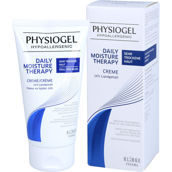 PHYSIOGEL Daily Moisture Therapy Creme für sehr trockene Haut, 150 ml Crème