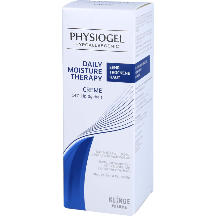 PHYSIOGEL Daily Moisture Therapy Creme für sehr trockene Haut, 150 ml Crème