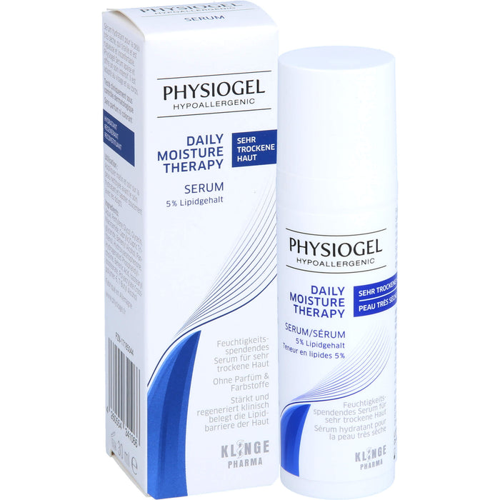 PHYSIOGEL Daily Moisture Therapy Serum für sehr trockene Haut, 30 ml Lösung