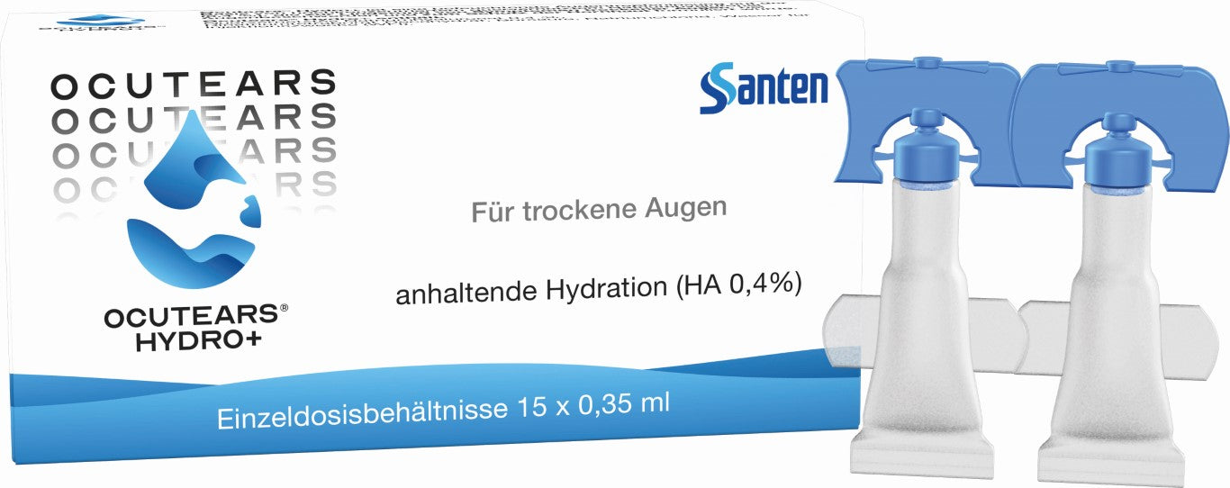 Ocutears HYDRO+ - Augentropfen bei Trockenen Augen mit Hyaluronsäure, 15 pc Pipettes à dose unique