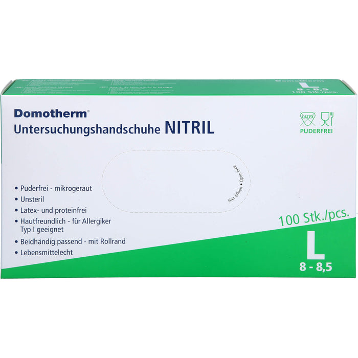 Domotherm Untersuchungshandschuhe Nitril L, 100 St HAS