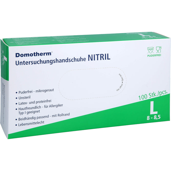 Domotherm Untersuchungshandschuhe Nitril L, 100 St HAS