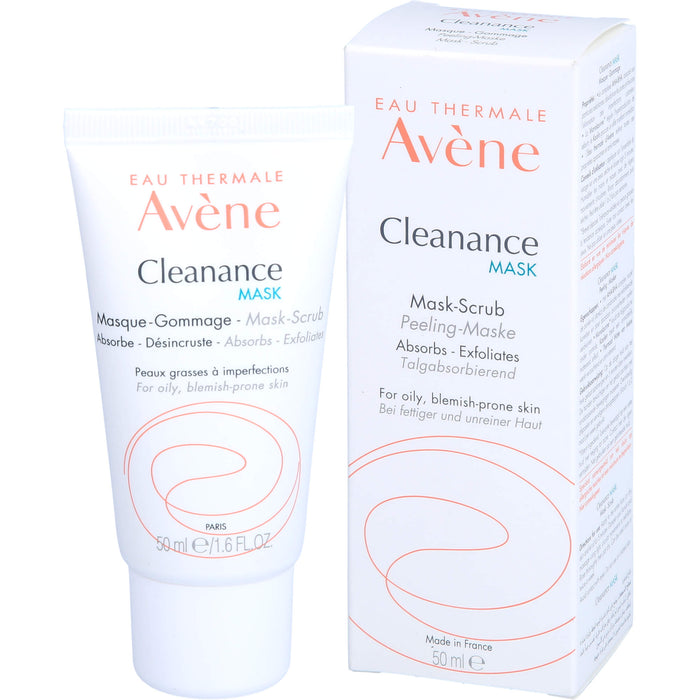 AVENE Cleanance MASK Peeling-Maske nat. Zellulose, 50 ml EMU