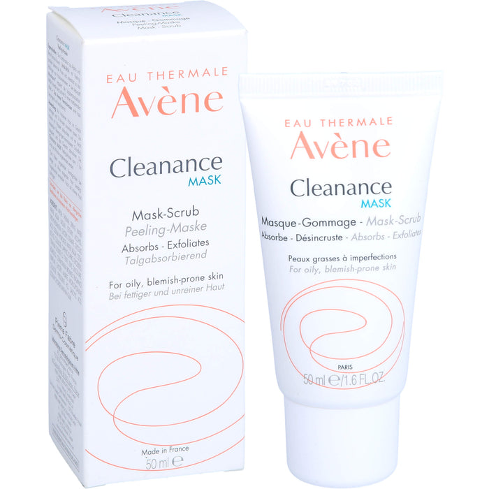 AVENE Cleanance MASK Peeling-Maske nat. Zellulose, 50 ml EMU