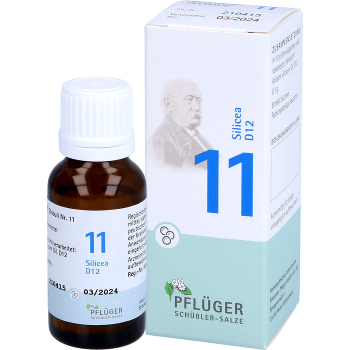 Biochemie Nr.11 Silicea D12 Pflüger Globuli, 15 g GLO