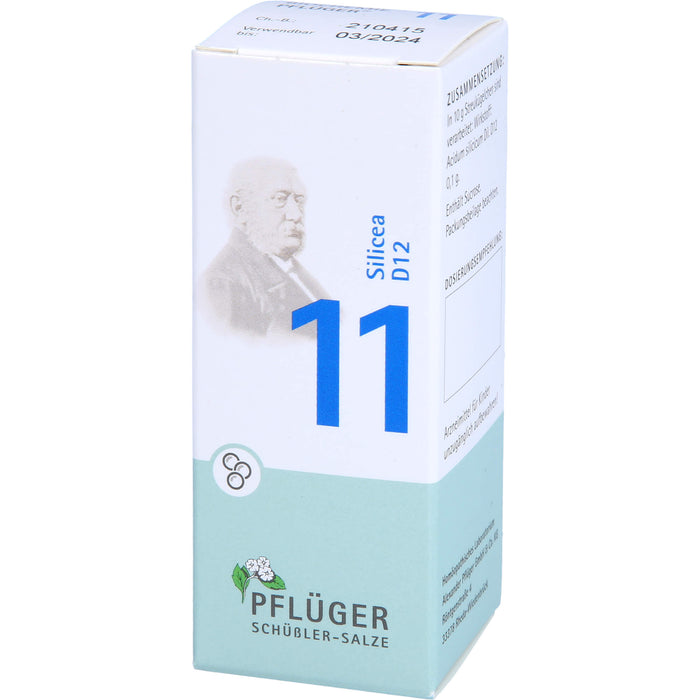 Biochemie Nr.11 Silicea D12 Pflüger Globuli, 15 g GLO