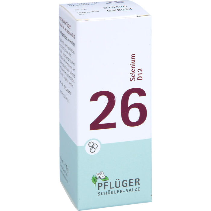 Biochemie Nr.26 Selenium D12 Pflüger Globuli, 15 g GLO