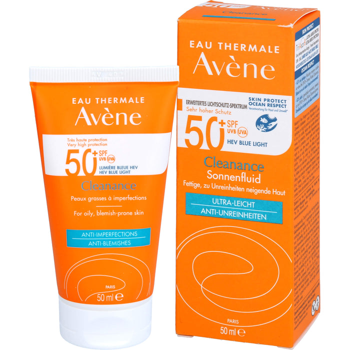 Avène Cleanance Sonnenfluid 50+, 50 ml EMU