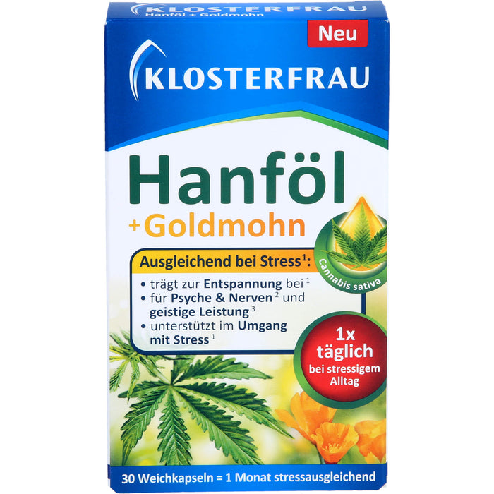 Klosterfrau Hanföl + Goldmohn, 30 St KAP