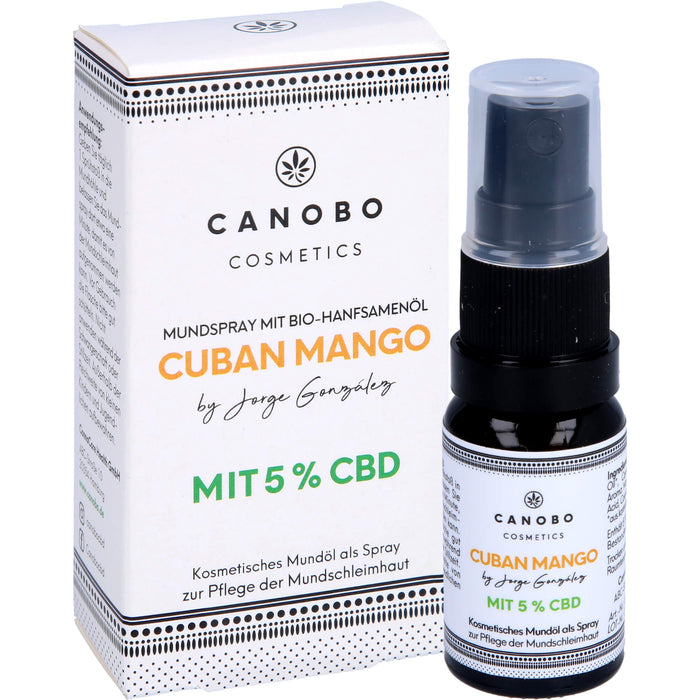 Canobo Bio CBD 5% Cuban Mango Mundspray, 10 ml SPR