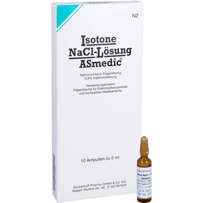 Isotone Nacl Loesu Asmedic, 10X5 ml ILO