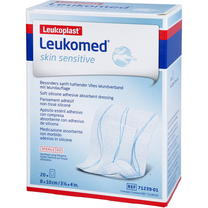 Leukomed skin sensitive steril 10 x 8cm, 20 St PFL