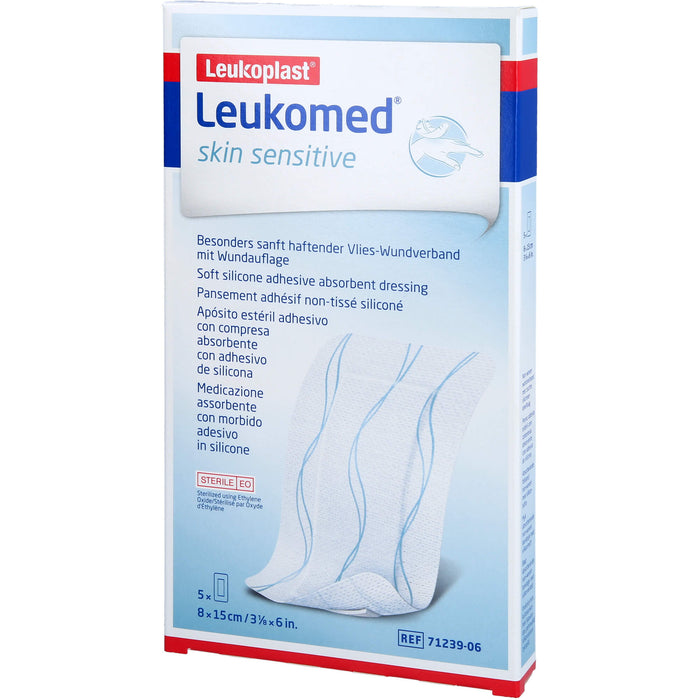 Leukomed skin sensitive steril 15 x 8cm, 5 St PFL