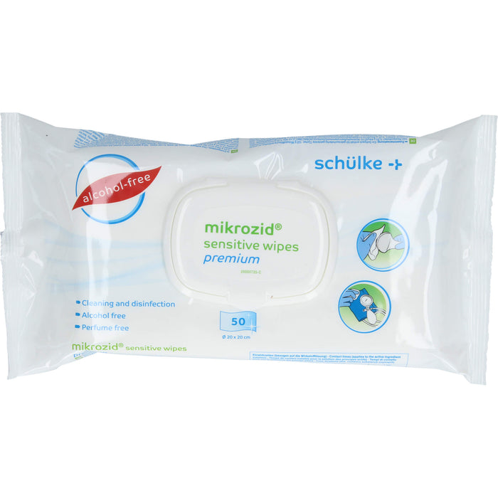 mikrozid sensitive wipes premium SP, 50 St TUE